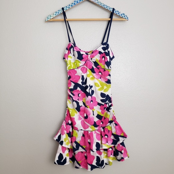 Hollister Dresses & Skirts - Hollister Bright Floral Print Sun Dress sz Sm